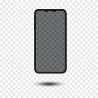 mockup smartphone with shadow isolated background png both the background and screen. vector