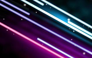 Bright Straight Lines Neon Lights Technology Background vector