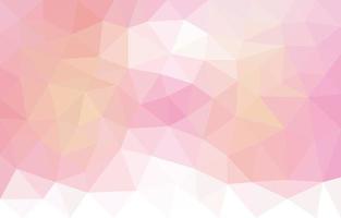 fondo de diseño de polígono de triangulación triangular rosa pastel vector