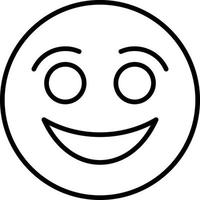 Smiling Face Vector Icon Design