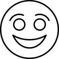 Smiling Face Vector Icon Design