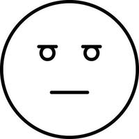 Expressionless Face Vector Icon Design