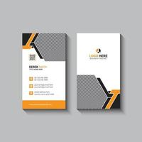 Vector modern business card vertical template design pro