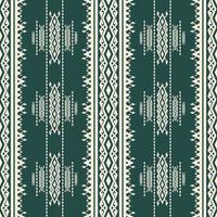 patrón de rayas tribales étnicas. rayas aztecas tribales étnicas de patrones sin fisuras. patrón étnico contemporáneo de color blanco-verde para tela, textil, elementos de decoración del hogar, tapicería, envoltura. vector