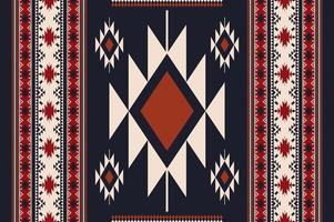Ethnic Navajo seamless pattern. Modern color ethnic southwest pattern use for carpet, rug, tapestry, upholstery, home decoration elements. Ethnic boho southwest border stripes fabric design. vector