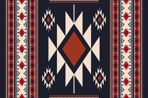 Ethnic Navajo seamless pattern. Modern color ethnic southwest pattern use for carpet, rug, tapestry, upholstery, home decoration elements. Ethnic boho southwest border stripes fabric design. vector