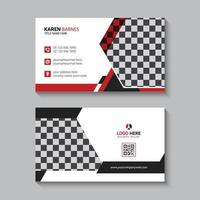 Vector corporate business card template design pro