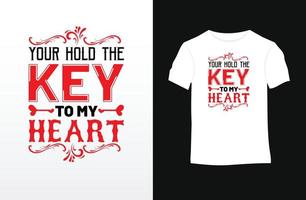 Valentine saying and quote vector t-shirt design