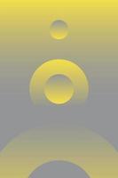 Gray Gradient Yellow Circle Abstract Pattern Background vector