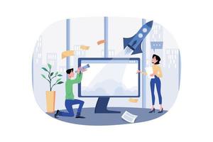 Startup Life Vector Illustration Concept