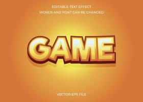 Game text effect vector