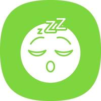 Sleeping Face Vector Icon Design