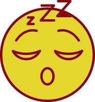 Sleeping Face Vector Icon Design