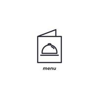 Vector sign menu symbol is isolated on a white background. icon color editable.