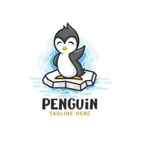 plantilla de diseño de vector de logotipo pinguin