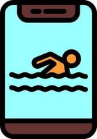 Swimming Vector Icon Design