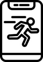 Running Vector Icon Design