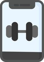 Weight Lifting Vector Icon Design