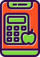 Calorie Calculator Vector Icon Design