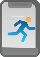 Running Vector Icon Design