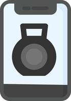 Kettlebell Vector Icon Design