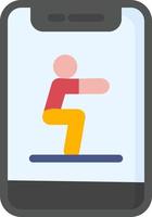 Squat Vector Icon Design