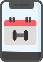 Workout Schedule Vector Icon Design