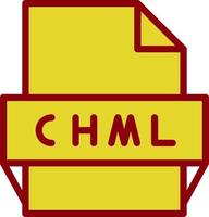 Chml File Format Icon vector