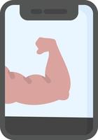 Arm Muscle Vector Icon Design