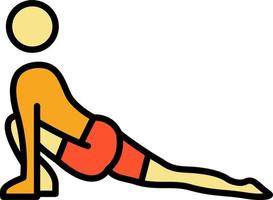 Low Lunge Right Vector Icon Design