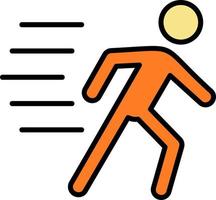 Running Person Vector Icon Design