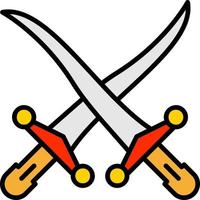 Swords Vector Icon Design