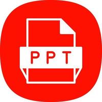 Ppt File Format Icon vector