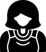 Sporty Lady Vector Icon Design