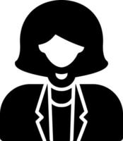 diseño de icono de vector de mujer de negocios