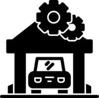 Car Repair Shop Vector Icon Design