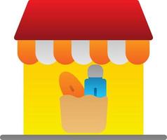 Groceries Store Vector Icon Design