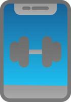 Weight Lifting Vector Icon Design