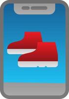 Exercise Shoes Vector Icon Design