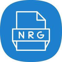 Nrg File Format Icon vector