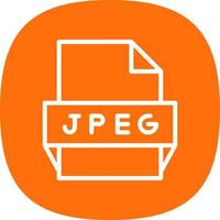 Jpeg File Format Icon vector