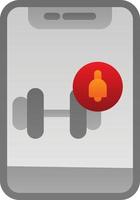 Workout Notification Vector Icon Design