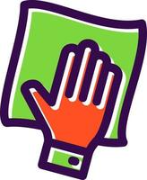 Wipe with Hand Vector Icon Design