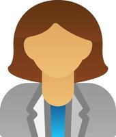 diseño de icono de vector de mujer de negocios