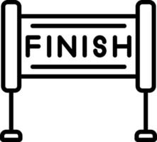 Finish Line Vector Icon Design