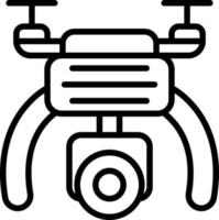 Drone Camera Vector Icon Design