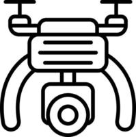 Drone Camera Vector Icon Design