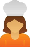 Chef Woman Vector Icon Design