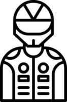 Racer Vector Icon Design