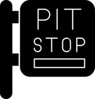 Pit Stop Vector Icon Design